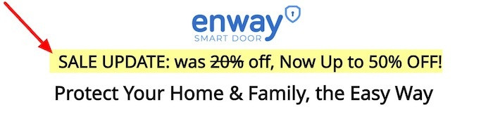 Enway 50% off best deal and price promotion discount